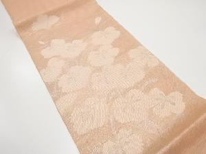 紗撫子模様織り出し袋帯